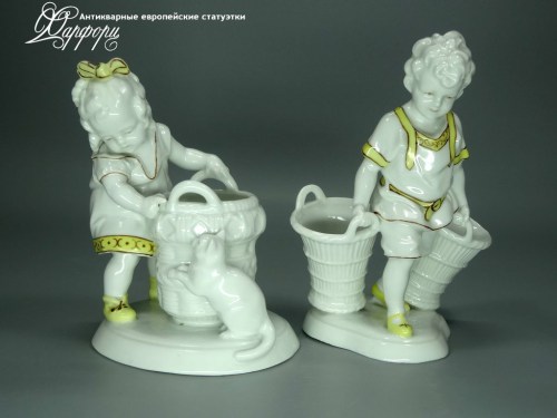 Фарфоровые статуэтки Katzhutte Сбор урожая